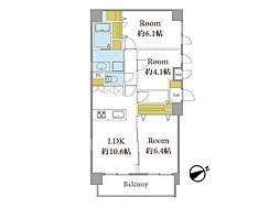 セントレー南浦和 3LDKの間取図画像