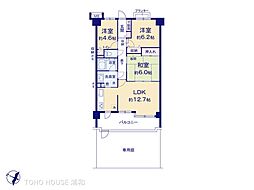 コスモ大宮ロイヤルフォルム 3LDKの間取図画像
