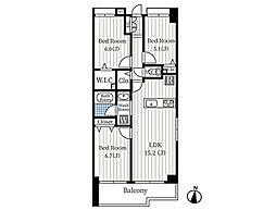 ライオンズマンション南浦和第3 3LDKの間取図画像