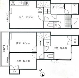 コーポプリマー 3DKの間取図画像