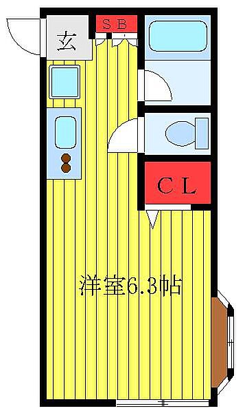 東京都豊島区池袋本町3丁目(賃貸アパート1R・2階・20.00㎡)の写真 その2