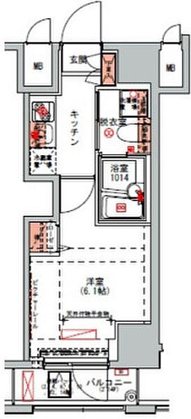 ハーモニーレジデンス山手大塚002 702｜東京都豊島区北大塚2丁目(賃貸マンション1K・7階・20.46㎡)の写真 その2