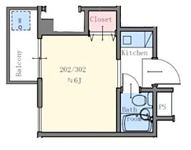 東京都文京区千石3丁目（賃貸マンション1R・3階・18.50㎡） その2