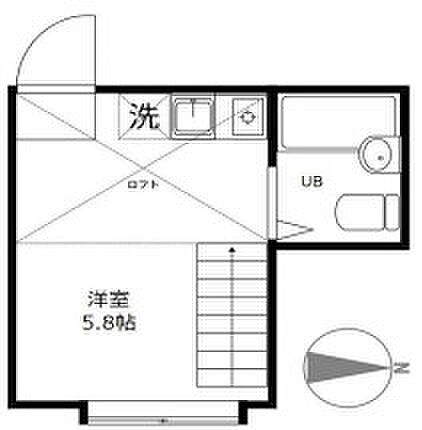 ＷＩＳＨ 202｜東京都板橋区志村3丁目(賃貸アパート1R・2階・11.55㎡)の写真 その2