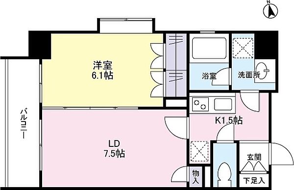 リバーレ池袋 ｜東京都豊島区池袋2丁目(賃貸マンション1LDK・3階・37.91㎡)の写真 その2