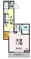 ラリュール赤塚II 203 ｜ 東京都板橋区赤塚5丁目（賃貸アパート1K・2階・28.47㎡） その2