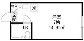 ヴィラ茗荷谷 103 ｜ 東京都文京区小日向1丁目（賃貸アパート1R・1階・14.91㎡） その2