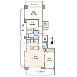 間取図画像 3LDK