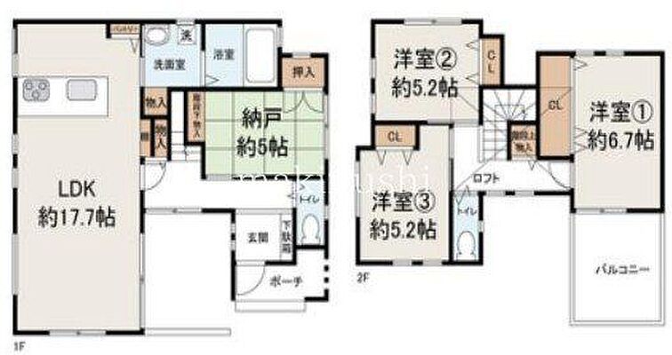 間取り 美木多上戸建