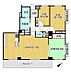 間取り：間取図専有面積85.62m2のゆとりある住空間。各居室にゆとりを持たせた間取りで、ご家族でも快適にお過ごしいただけます。