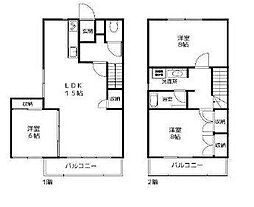 ガーデンハイム狭山B棟 3LDKの間取図画像