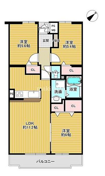 間取りを拡大表示
