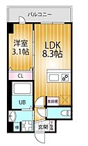 LANART四街道 406 ｜ 千葉県四街道市鹿渡1007-1（賃貸マンション1LDK・4階・29.59㎡） その2