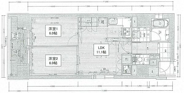 兵庫県神戸市中央区八幡通４丁目(賃貸マンション2LDK・4階・54.79㎡)の写真 その2