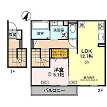 タウンさらII 203 ｜ 兵庫県姫路市大津区北天満町（賃貸アパート1LDK・2階・52.64㎡） その2