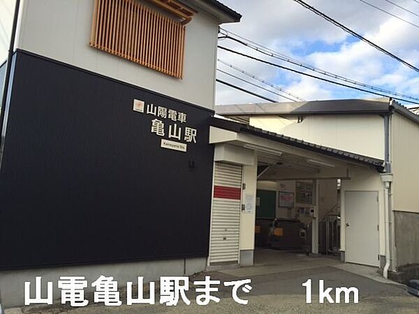 画像17:山電亀山駅まで1000m