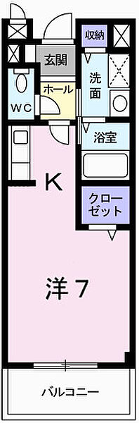 リバーサイドヴィレッジ 203｜兵庫県姫路市飾磨区加茂(賃貸アパート1R・2階・25.25㎡)の写真 その2