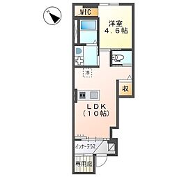 フォレスト離宮唐津 1LDKの間取図画像