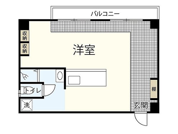 広島県広島市中区住吉町(賃貸マンション1R・2階・36.00㎡)の写真 その2