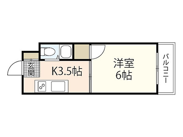 広島県広島市中区平野町(賃貸マンション1K・6階・20.00㎡)の写真 その2