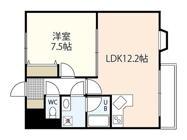 リビュレット大宮 ｜広島県広島市西区大宮1丁目(賃貸マンション1LDK・3階・55.49㎡)の写真 その2