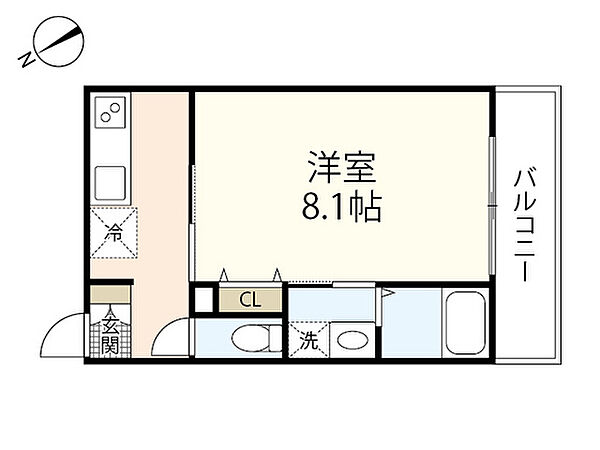 ピーエス庚午北 ｜広島県広島市西区庚午北4丁目(賃貸アパート1K・2階・27.53㎡)の写真 その2