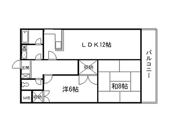 広島県広島市中区大手町5丁目(賃貸マンション2LDK・5階・56.82㎡)の写真 その2