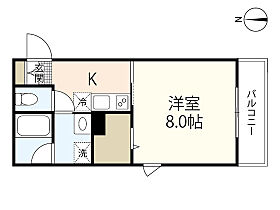 広島県広島市中区羽衣町（賃貸マンション1K・2階・31.99㎡） その2