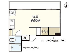 広島県広島市中区千田町3丁目（賃貸マンション1R・4階・23.06㎡） その2