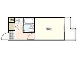 NEPHEL榎町 ワンルームの間取図画像