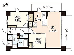 間取図画像 2LDK
