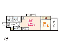 間取図画像 1LDK