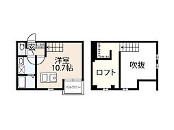 EPIC田方 ワンルームの間取図画像