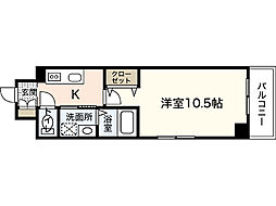 GRACETOKAICHICITY 1Kの間取図画像