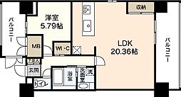 SK-2nd 1LDKの間取図画像