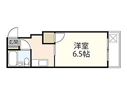 ボイスビル4 1Kの間取図画像