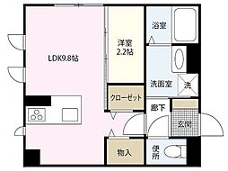 セントラルスクエア庚午 1LDKの間取図画像