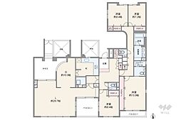 グランフォルム大田中央 4LDKの間取図画像