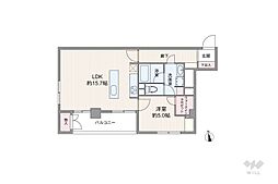 間取図画像 1LDK