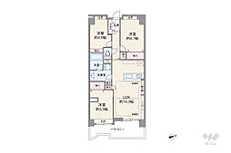エンゼル大森グランディア 3LDKの間取図画像