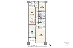 グレーシアガーデン溝の口 3LDKの間取図画像