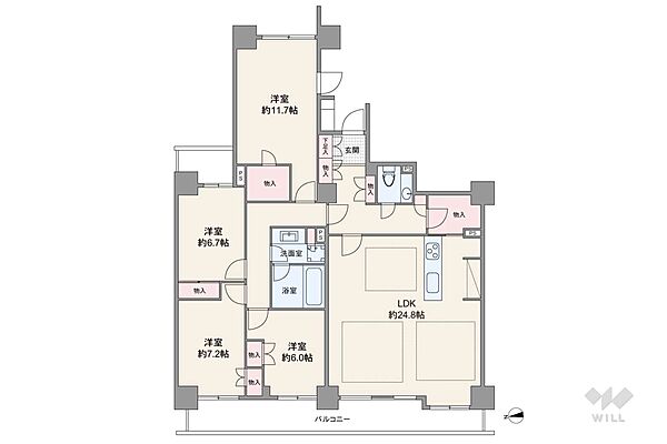 間取りを拡大表示