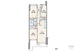 宮前平パーク・ホームズグランドヒル 3LDKの間取図画像
