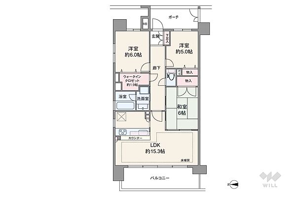 間取りを拡大表示