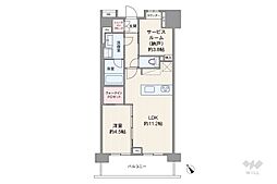 ルピナス用賀 1SLDKの間取図画像