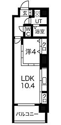 THE CROSS(ザ・クロス) 7階1LDKの間取り