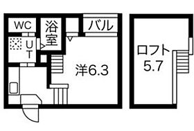 DESIGN SQUARE  ｜ 愛知県名古屋市北区山田1丁目（賃貸アパート1K・2階・20.25㎡） その2