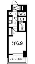 愛知県名古屋市中村区若宮町3丁目（賃貸マンション1K・5階・23.34㎡） その2