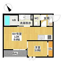 GRANDTIC大曽根北  ｜ 愛知県名古屋市北区山田西町3丁目（賃貸アパート1LDK・1階・29.37㎡） その2