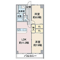 愛知県名古屋市東区代官町（賃貸マンション2LDK・3階・65.10㎡） その2